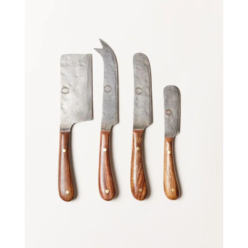 Artisan Forged Cheese Knives - Beech | Wayfair North America