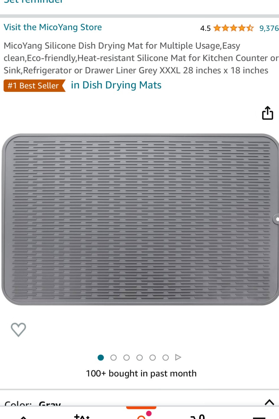 Things we’ve bought for the house recently. Silicone drying mat for kitchen sink pots and pans 

#LTKhome #LTKfindsunder50