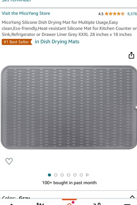 Things we’ve bought for the house recently. Silicone drying mat for kitchen sink pots and pans 

#LTKhome #LTKfindsunder50