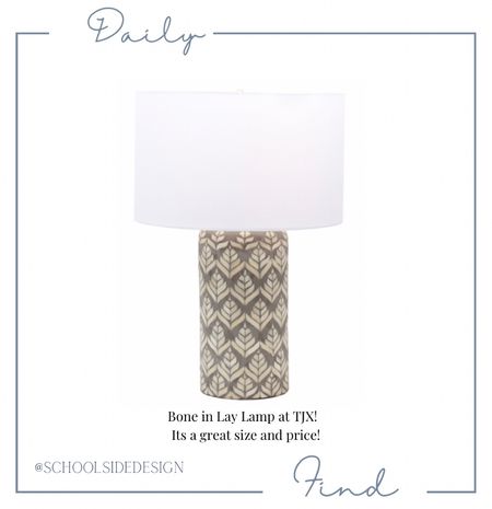 Bone in lay lamp, amazing size and price! Perfect for a bedroom, entry, living room. Would make such a statement 

#LTKunder50 #LTKhome #LTKsalealert