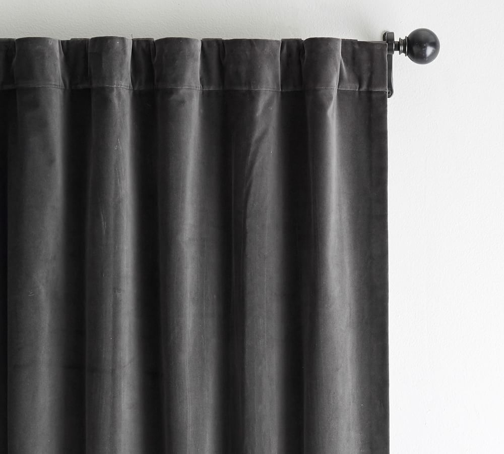 Velvet Twill Curtain | Pottery Barn (US)