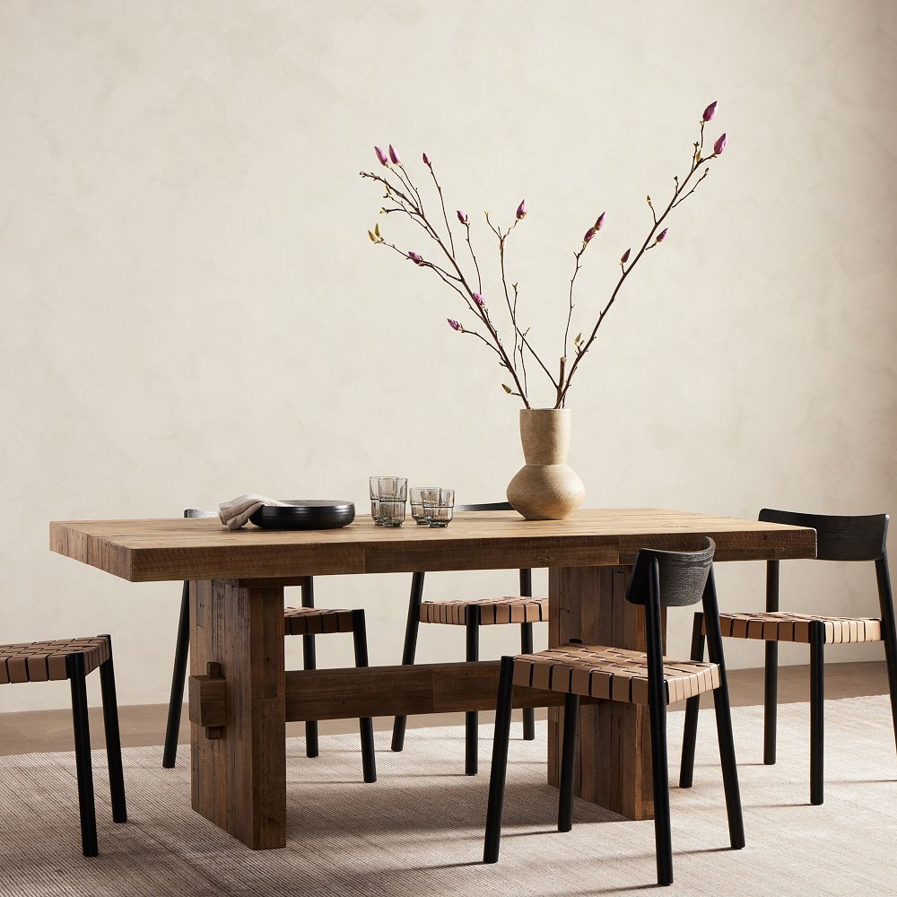 Emmerson\u00ae Solid Reclaimed Wood Rectangle Dining Table (62", 72" & 87") | West Elm (US)