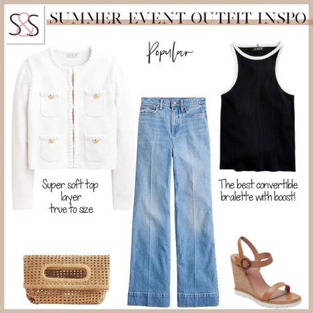 Lady jacket from jcrew with tank and jeans are the perfect summer outfit 

#LTKtravel #LTKstyletip #LTKSeasonal