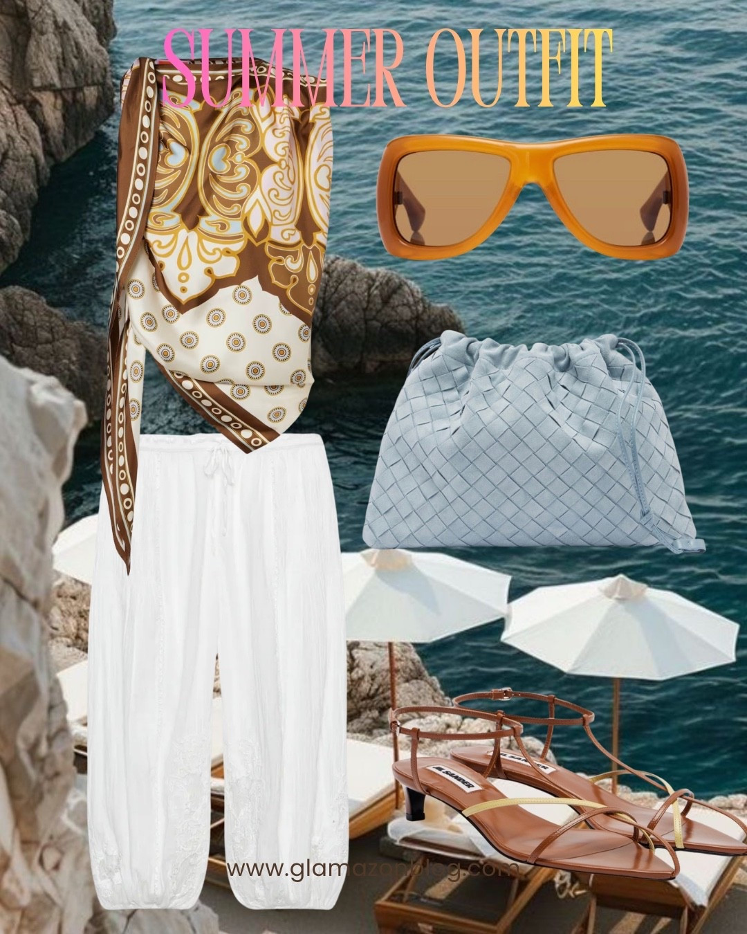 Zara pants, balloon trousers, blue bag, ysl sunglasses, scarf top, oversized sunglasses, jil sander shoes, tan shoes

#LTKeurope #LTKdatenight #LTKstyletip