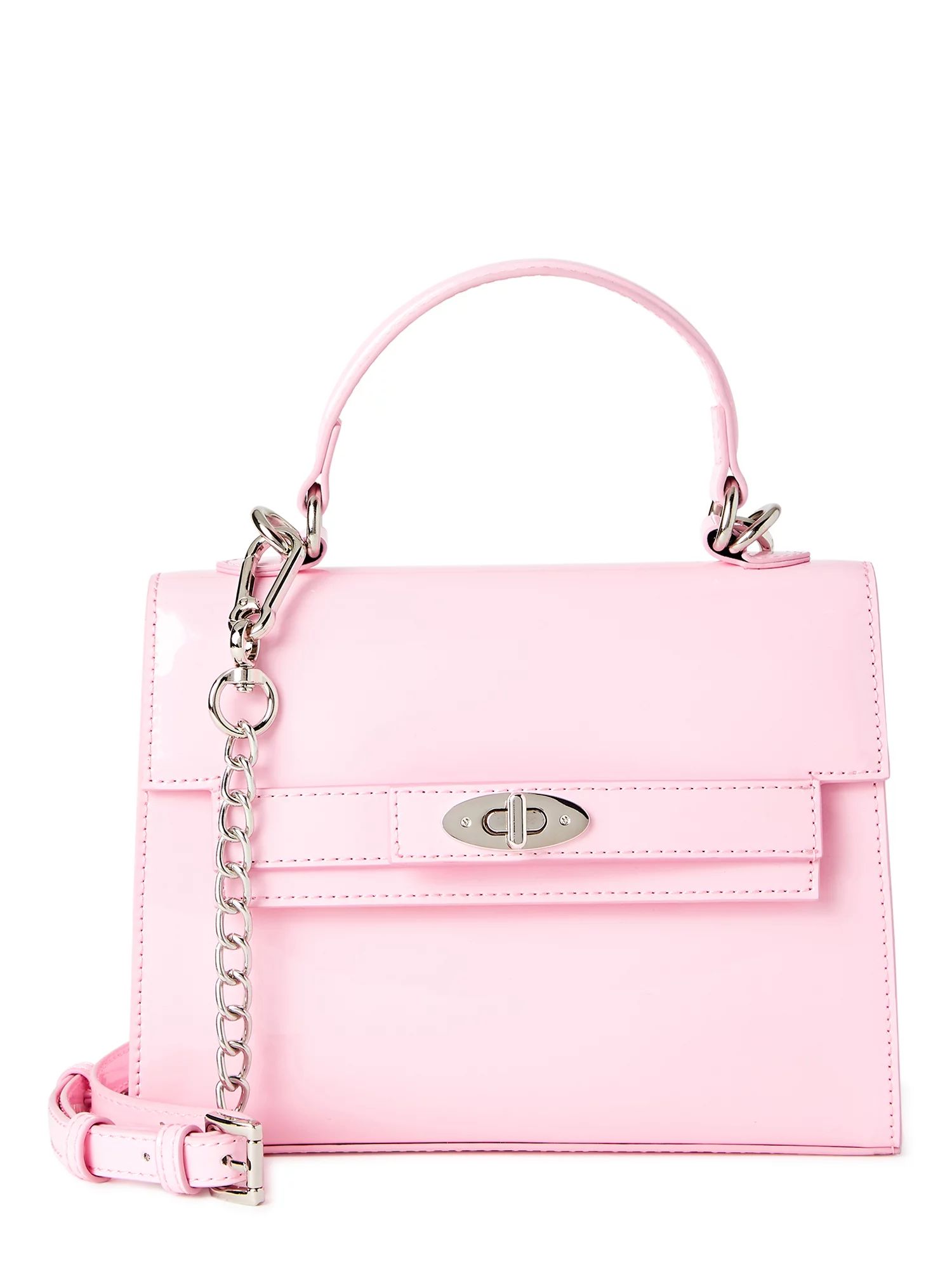 Madden NYC Women's Boxy Top Handle Bag Light Pink - Walmart.com | Walmart (US)