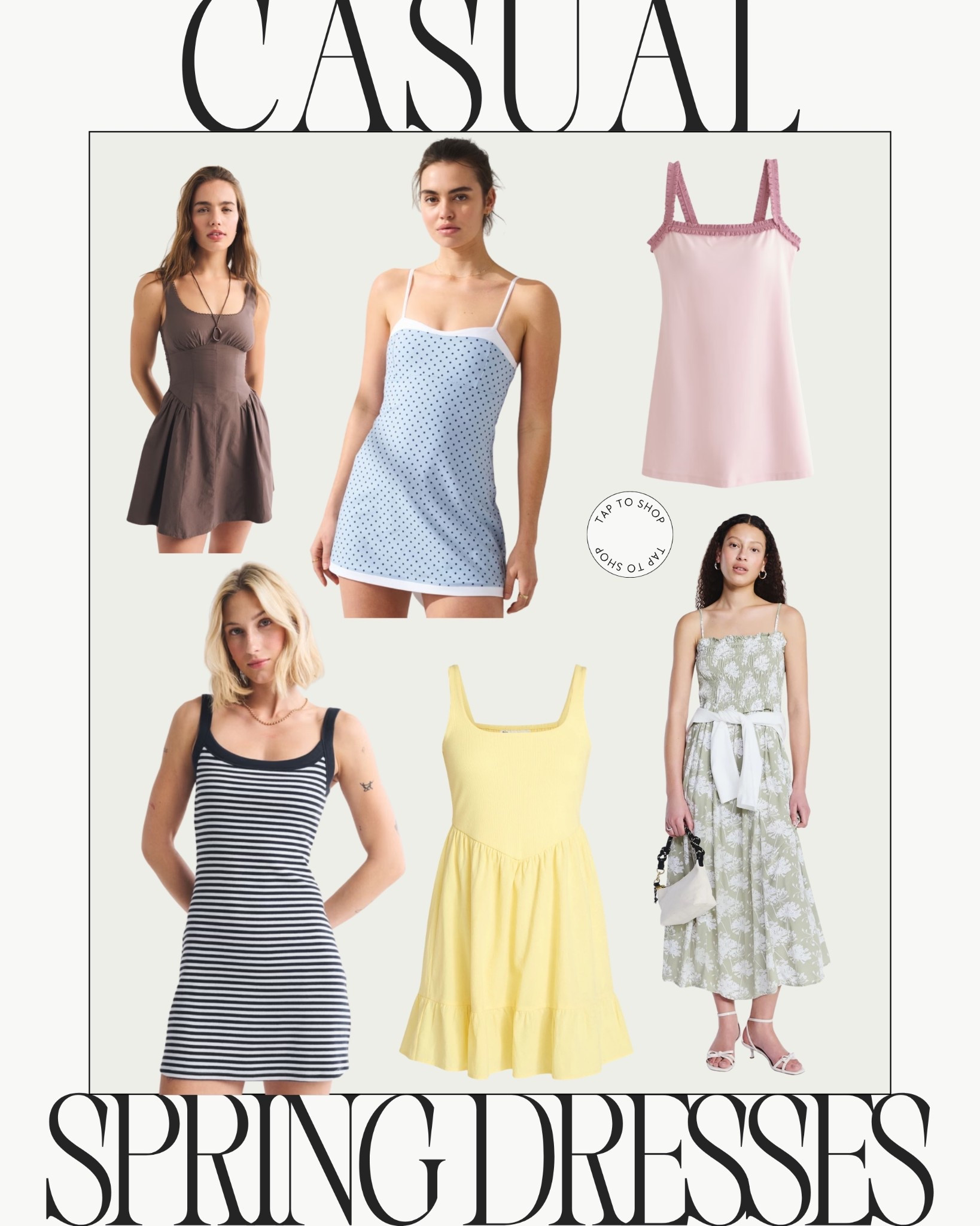 Casual dress // everyday dresses // athletic dress // spring dress // mom outfit // yellow // blue // pink // brown // Abercrombie // Walmart 

#LTKootd #LTKmomlife #LTKActive