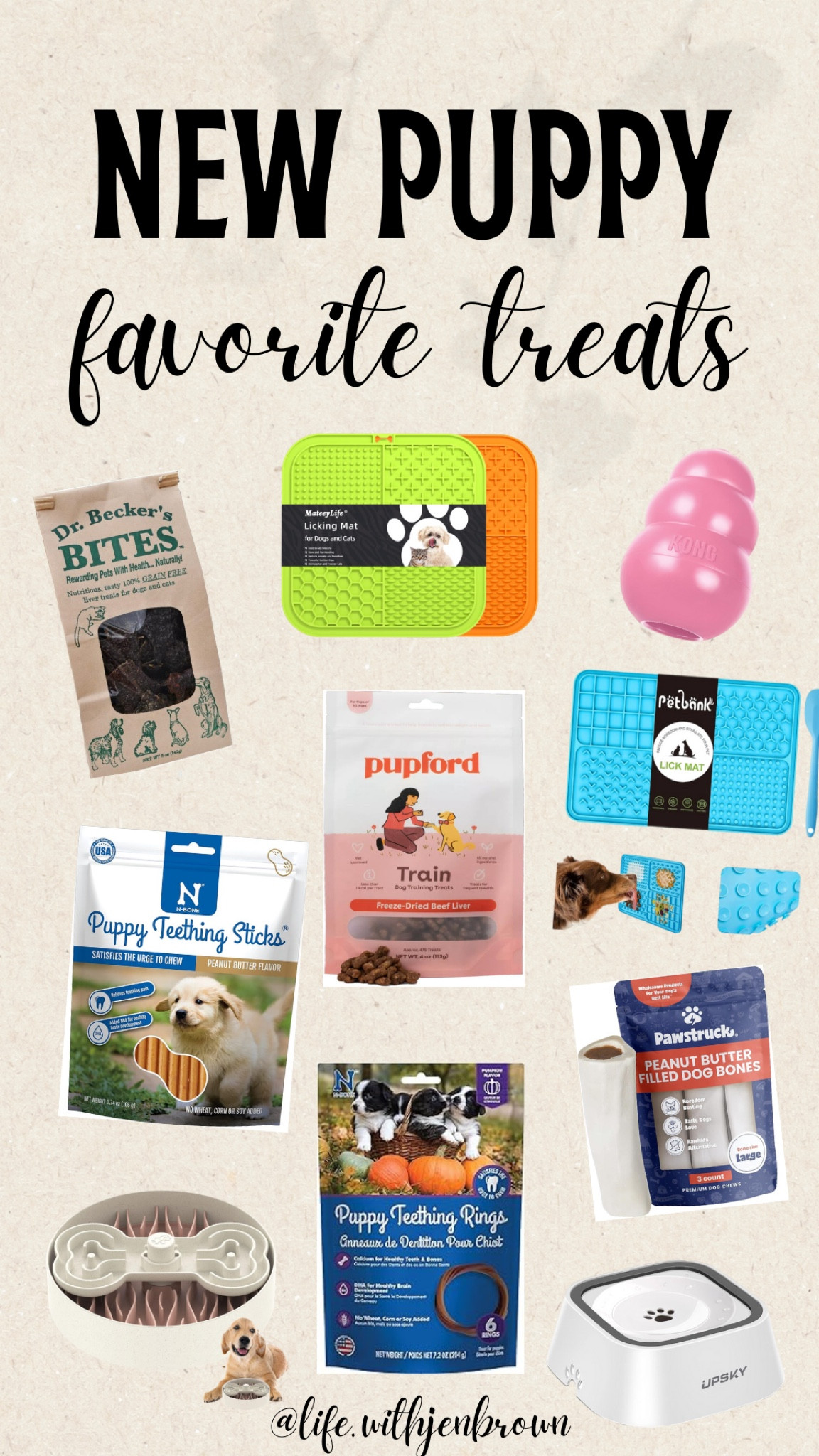 Favorite dog treats, lick pads, slow water + food feeders!! Those Dr. Becker Bites are both my dogs’ absolute FAVORITES! 😋🤤🐶 And they are allll natural!! 

New puppy finds | dog treats | new puppy purchases | healthy dog | Amazon finds 

#LTKGiftGuide #LTKhome