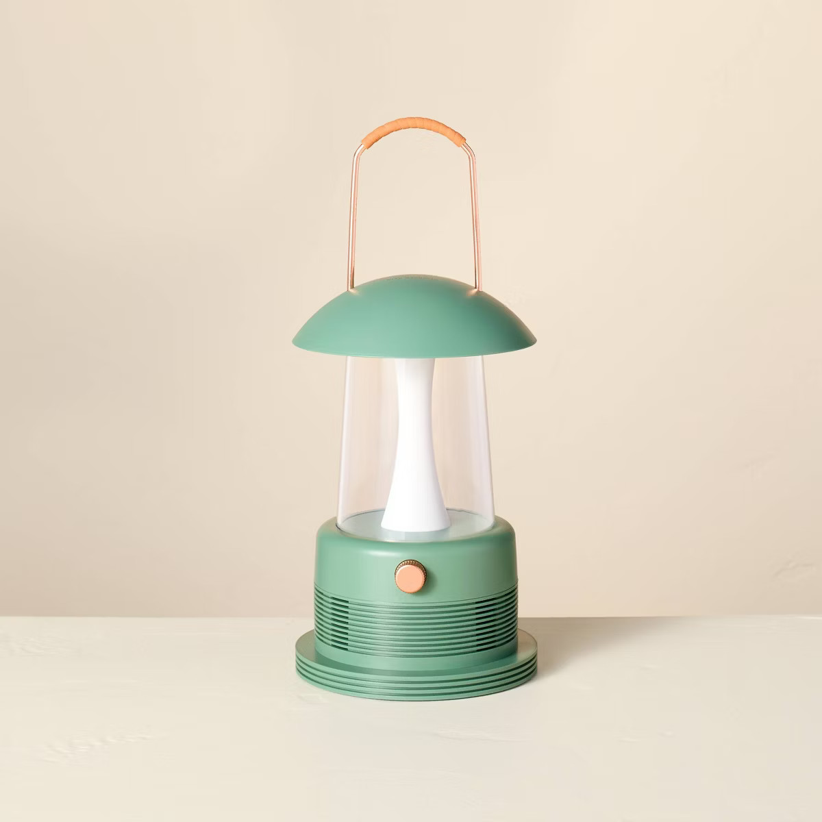 Portable LED Table Lantern with Bluetooth Speaker Green - Hearth & Hand™ with Magnolia | Target