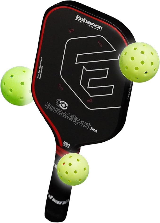Enhance Pickleball SweetSpot Pro Paddle, Best Paddle for Beginners, Carbon Fiber Faced Pickleball... | Amazon (US)