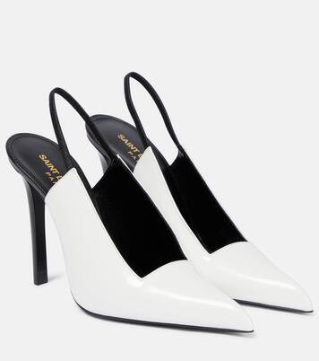 Raven 110 leather slingback pumps | Mytheresa (US/CA)