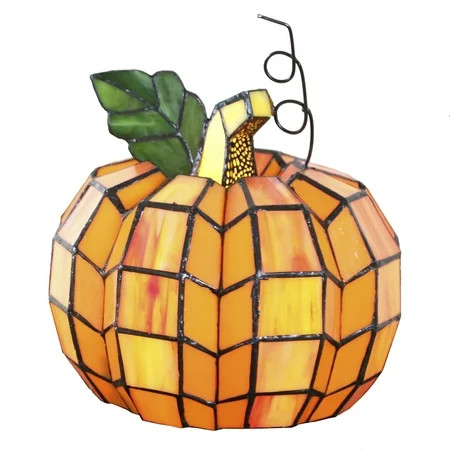 Customer reviews for River of Goods Patch the Pumpkin Stained Glass Accent Lamp | Walmart.com | Walmart (US)