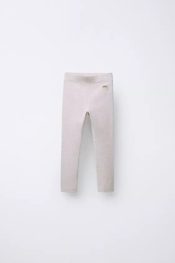 RIBBED LEGGINGS WITH LABEL | Zara US