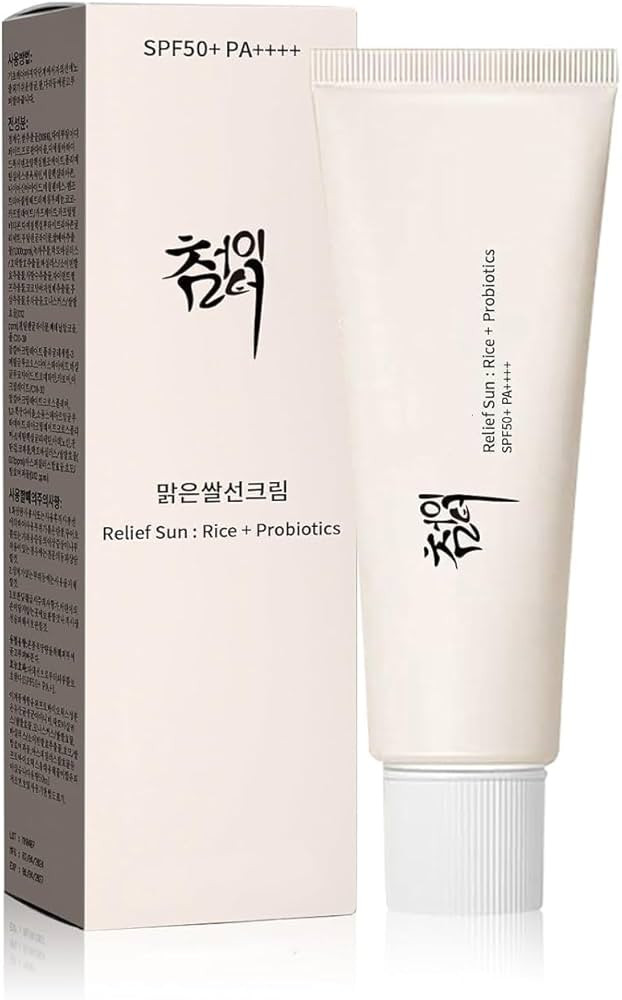 Relief Sun Organic Sunscreen SPF50+, PA++++ Rice and Probiotics | Korean Skin Care Solution for A... | Amazon (US)