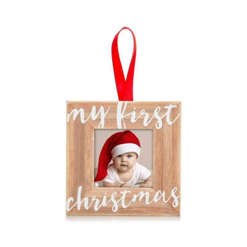 Pearhead My First Christmas Wooden Ornament | Target