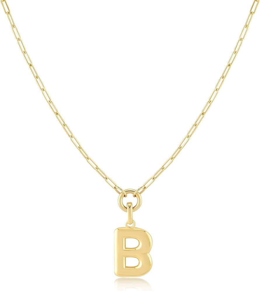 Jewelry Atelier Gold-Filled Initial Necklace for Women – Layered Initial Necklace with A-Z Pend... | Amazon (US)