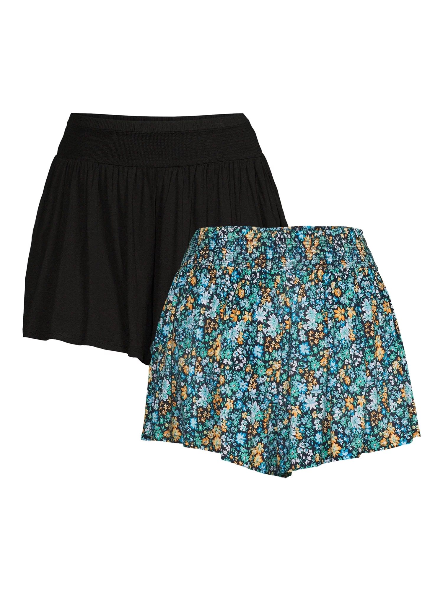 Terra & SkyTerra & Sky Women's Plus Size Smocked Waist Knit Shorts, 2-PackUSDNow $20.00was $29.98... | Walmart (US)