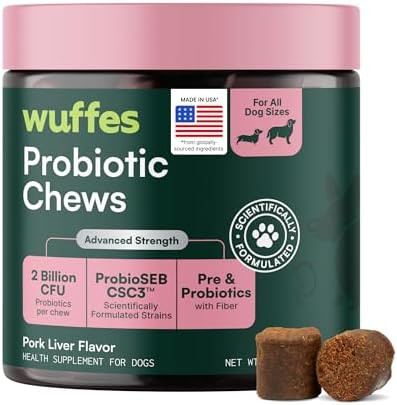 Wuffes Daily Probiotic for Dogs - Supports Digestive Health, Gut Balance, and Immune System - wit... | Amazon (US)