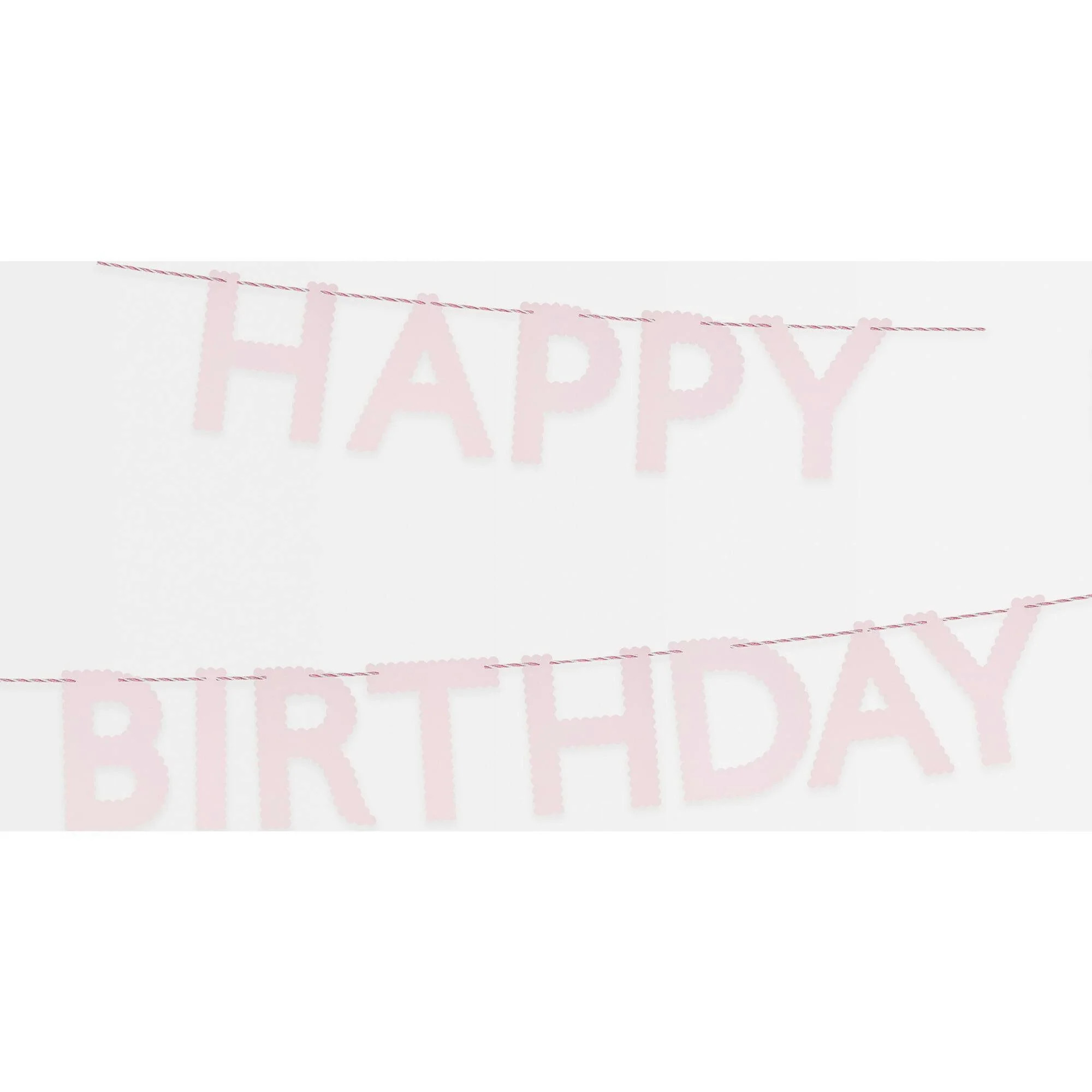 Pink Happy Birthday Garland Pink | Maisonette