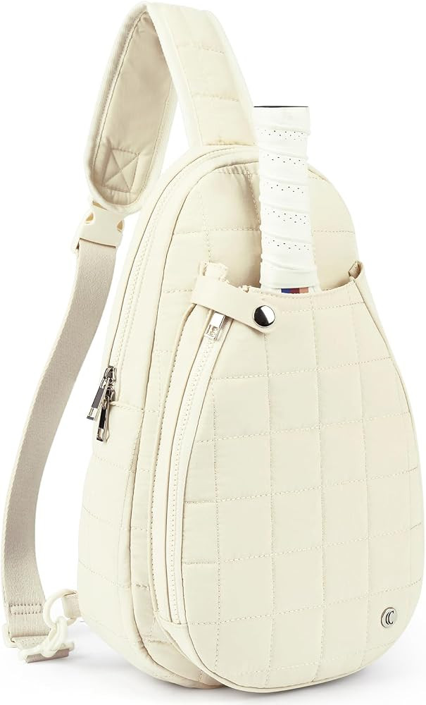 CLUCI Pickleball Bag for Women, Quilted Crossbody Bags for Women Men, Puffer Travel Sling Bag | Amazon (US)