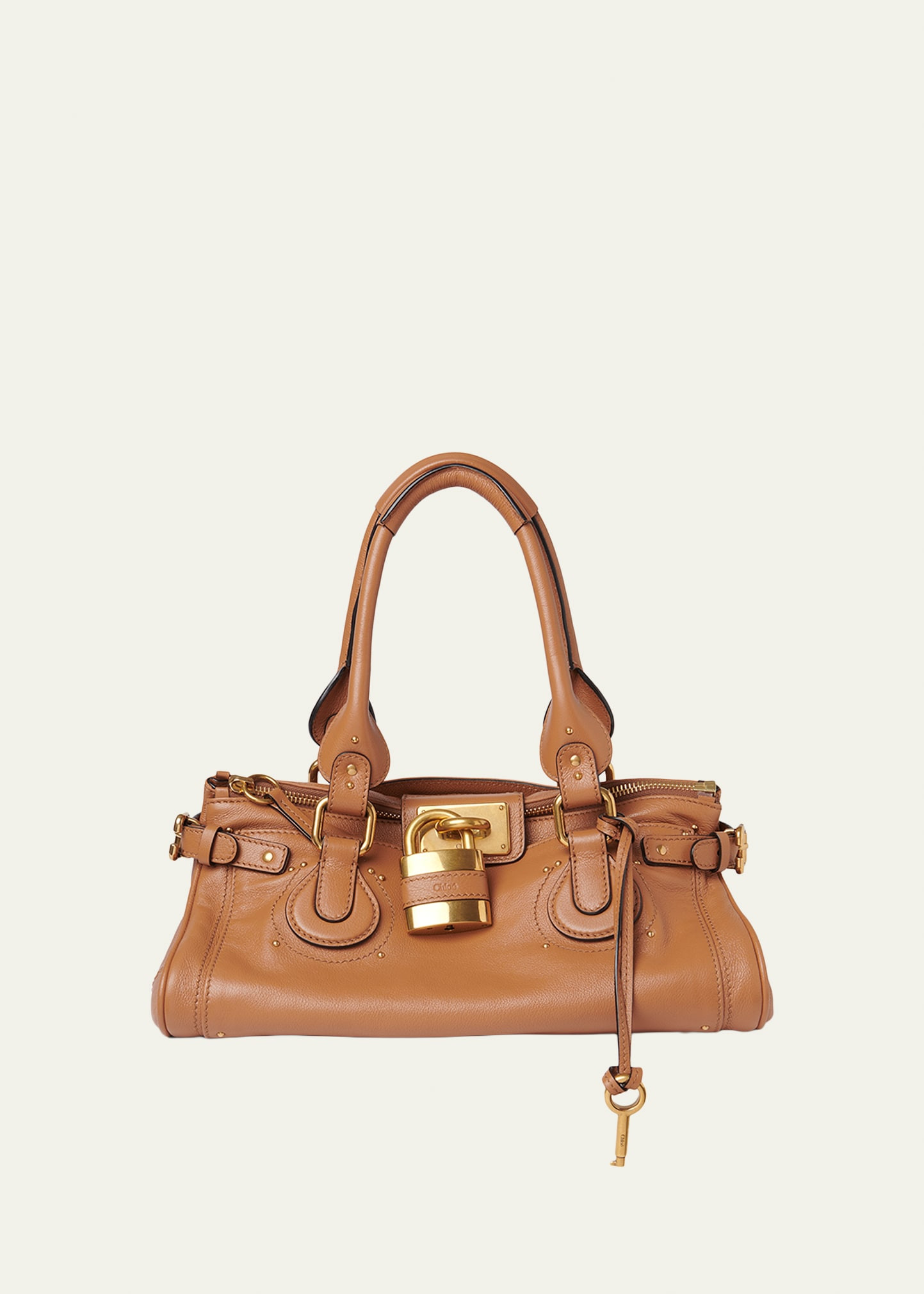 Chloe Paddington Padlock Shoulder Bag in Leather | Bergdorf Goodman