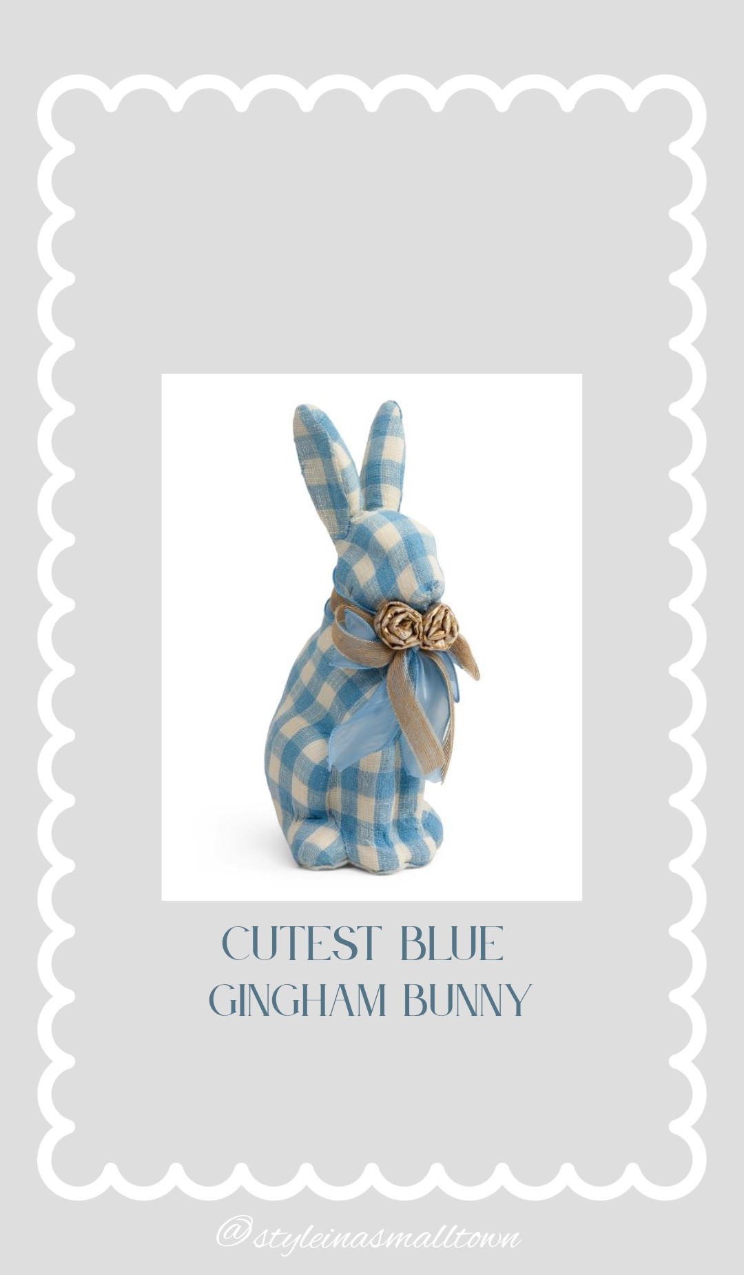 The cutest Easter decor with this blue gingham bunny! 🐰 Only $17! 

#LTKSpringSale #LTKSeasonal #LTKHome