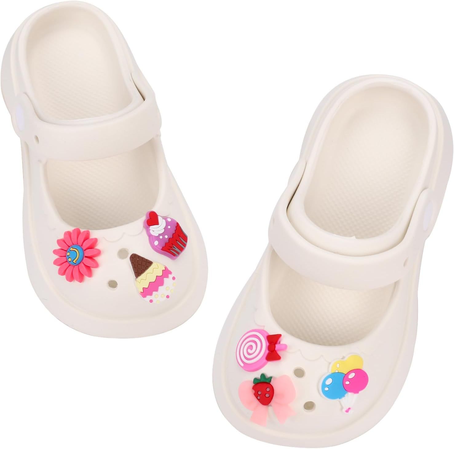 Kids Clogs Girls Mary Jane Garden Clogs Toddler Cartoon Slide Sandals Slip-on Beach Pool Water Sh... | Amazon (US)