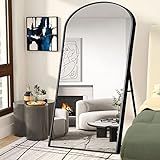 NeuType Arched Full Length Mirror, Large Arched Wall Mirror Floor Mirror with Stand, Full Body Dress | Amazon (US)