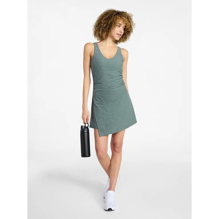 Athletic Works Women's and Women's Plus ButterCore Wrap Dress, Sizes XS-4X | Walmart (US)