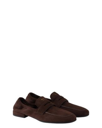 Prada Women's Shuffle Antiqued Suede Loafers  | Bloomingdale's Shoes | Bloomingdale's (US)