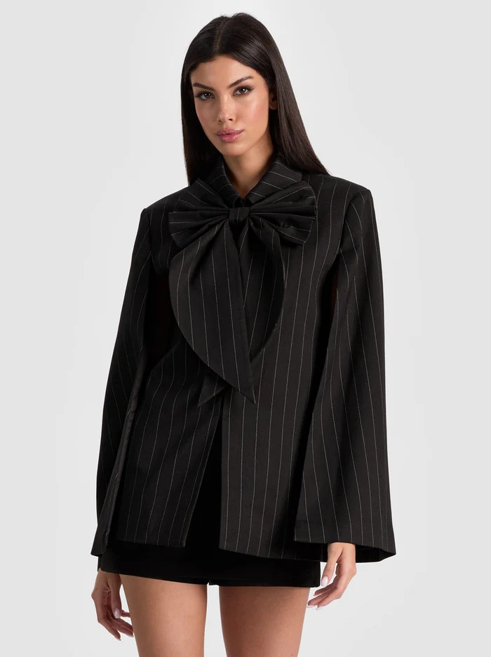 PHILIPPA BOW CAPE | Alice + Olivia