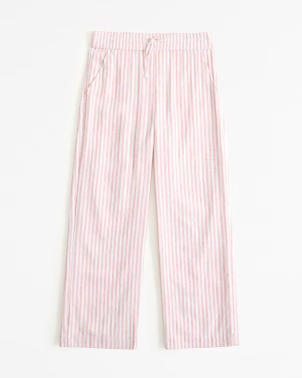 linen-blend pull-on pants | Abercrombie & Fitch (US)