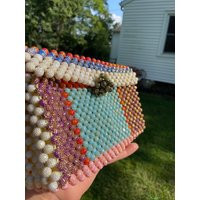 Vintage Colorful Beaded Purse, Purses, Clutch, Clutches, Purses | Etsy (US)