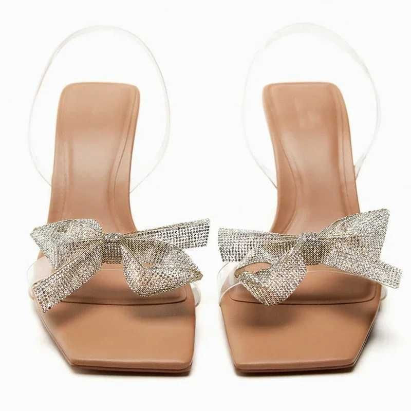 Butterfly High Heel Sandals: Transparent Summer Shoes with Elegant Thin Straps (H240527) | DHGate