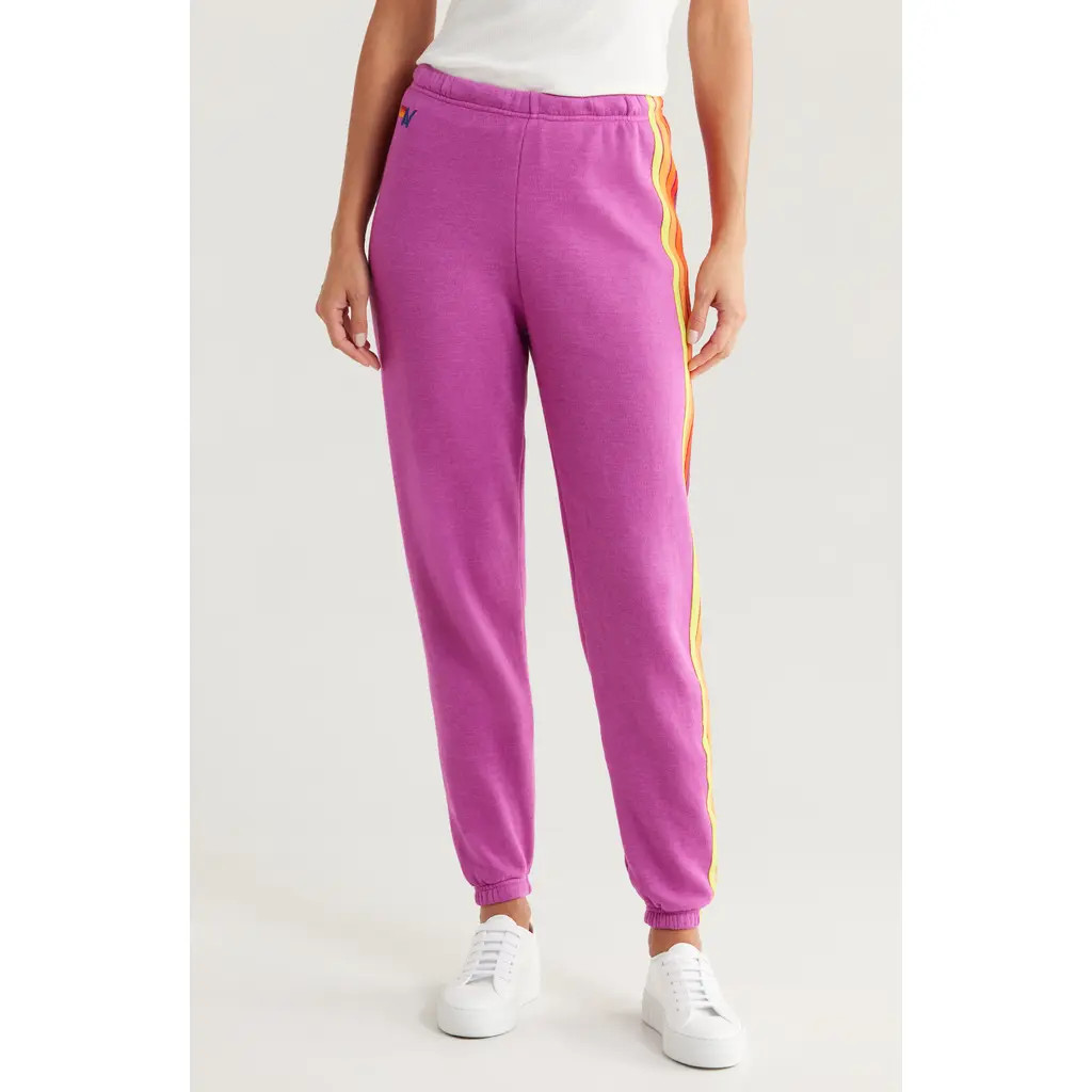 Aviator Nation Stripe Sweatpants in Magorgyel at Nordstrom, Size Medium | Nordstrom
