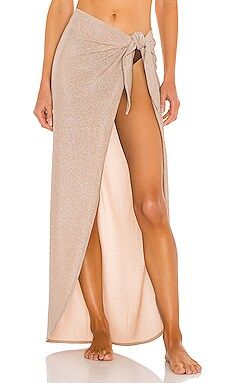 Nookie Long Sarong in Nude Lurex from Revolve.com | Revolve Clothing (Global)