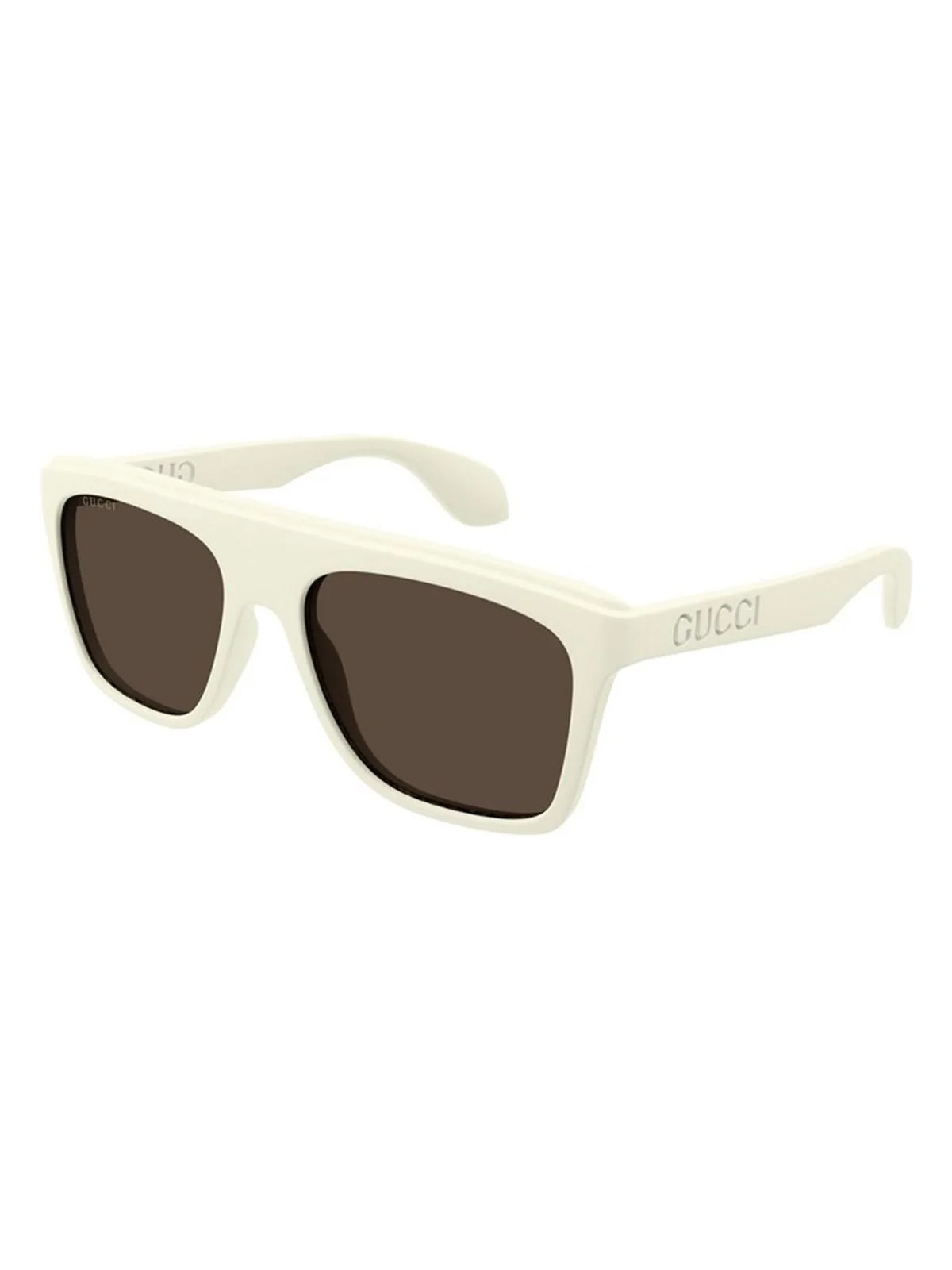 Men's Gucci Gg1570S 003 Sunglasses in White | LOZURI