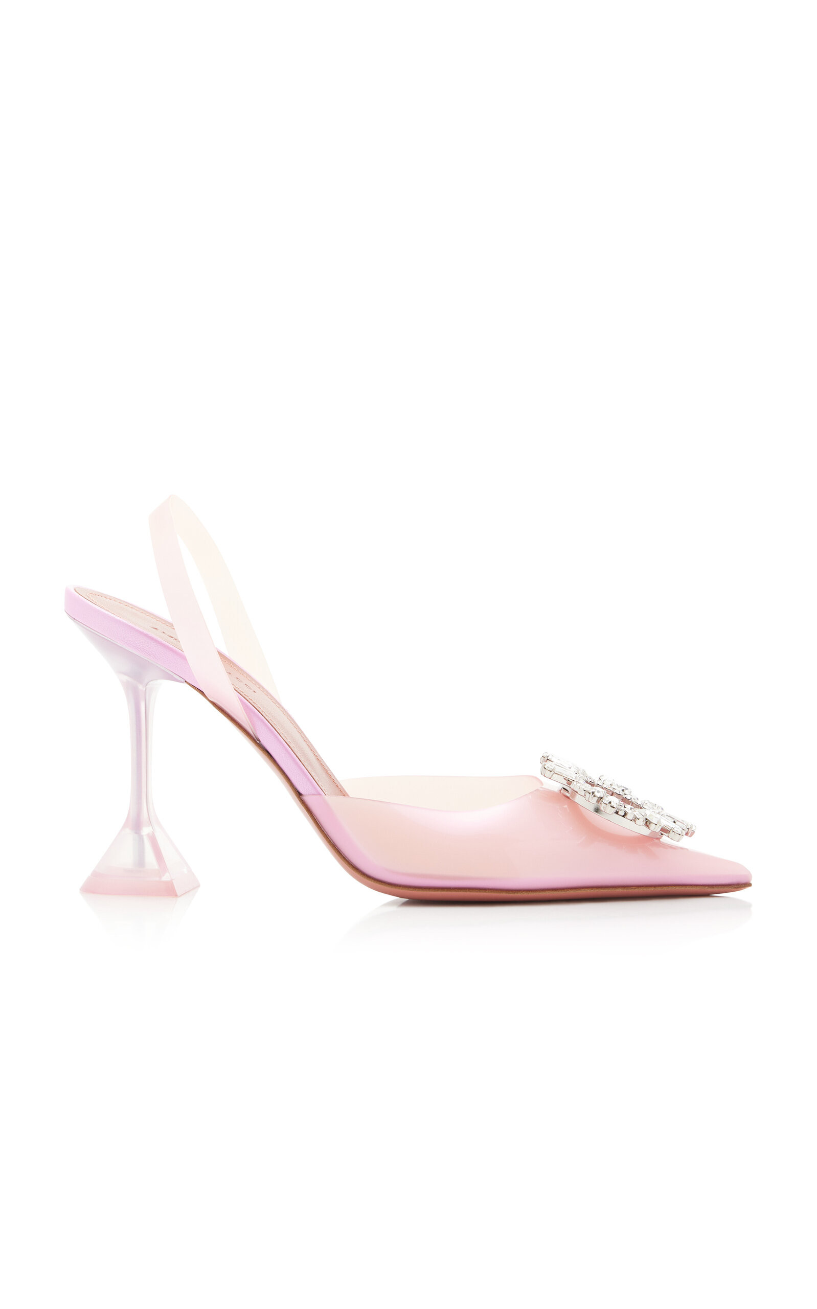 Begum Crystal-Embellished PVC Slingback Pumps | Moda Operandi (Global)