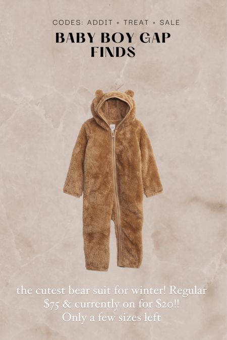 The cutest baby bear suit for winter!! 

#LTKbaby #LTKSeasonal #LTKkids