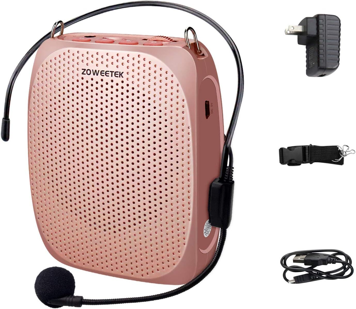 ZOWEETEK Voice Amplifier Microphone Headset,Portable Voice Amplifier,Amplification time 12 Hours,... | Amazon (US)
