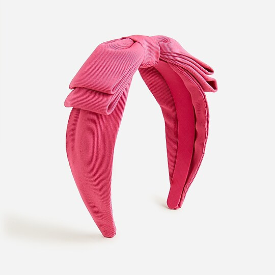 Girls' metallic bow headband | J. Crew US