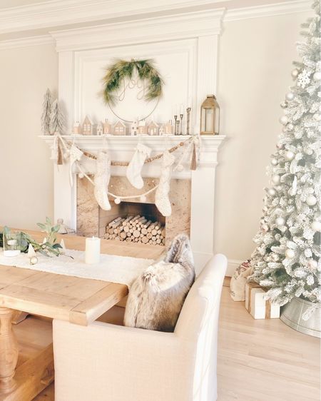 Holiday decor in the dining room.  We converted the “formal living room” into the dining room since we hardly used the formal dining room.  The prior dining room - just off the kitchen became our sitting (reading) room.  

#LTKsalealert #LTKhome #LTKHoliday