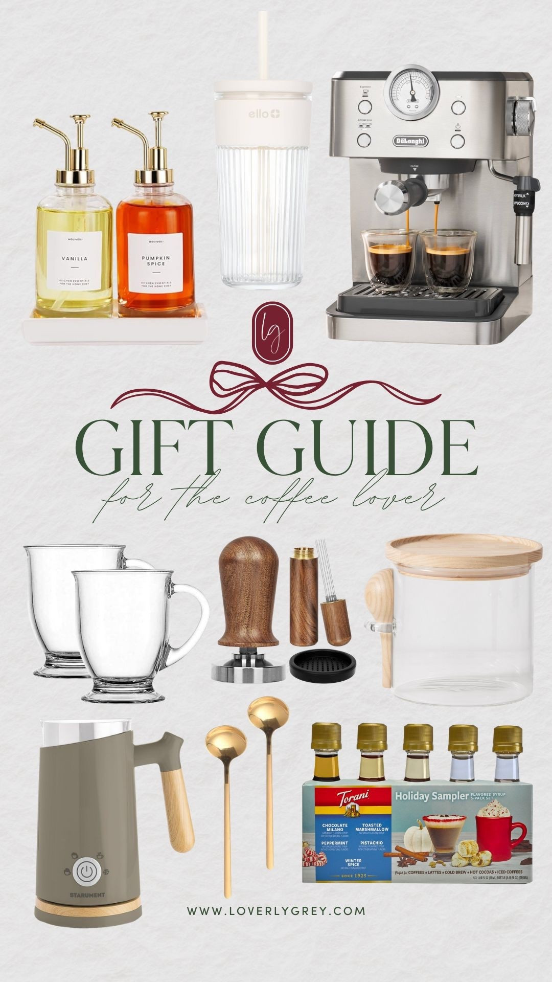 For the one who can’t start their day without a cup (or two) — my Gift Guide for the Coffee Lover is full of cozy, caffeinated finds they’ll adore! From stylish mugs to at-home barista essentials, these gifts are brewed to perfection. ✨💛

#Loverly Grey #GiftGuide #CoffeeLover #GiftsForHer #GiftsForHim #HolidayGiftGuide #CoffeeGifts #CoffeeAddict #HolidayShopping #GiftIdeas #BaristaStyle #ChristmasGifts #GiftGuide2025

#LTKHoliday #LTKHome #LTKGiftGuide