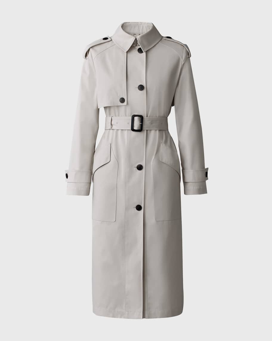 Akili Long Trench Coat | Neiman Marcus