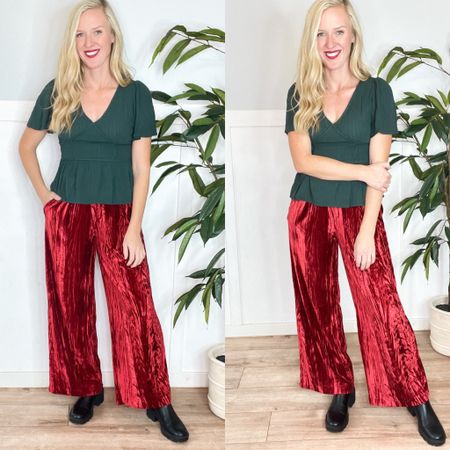 30% off holiday outfit! I’m wearing a small top and velour pants. 

#LTKCyberweek #LTKHoliday #LTKSeasonal