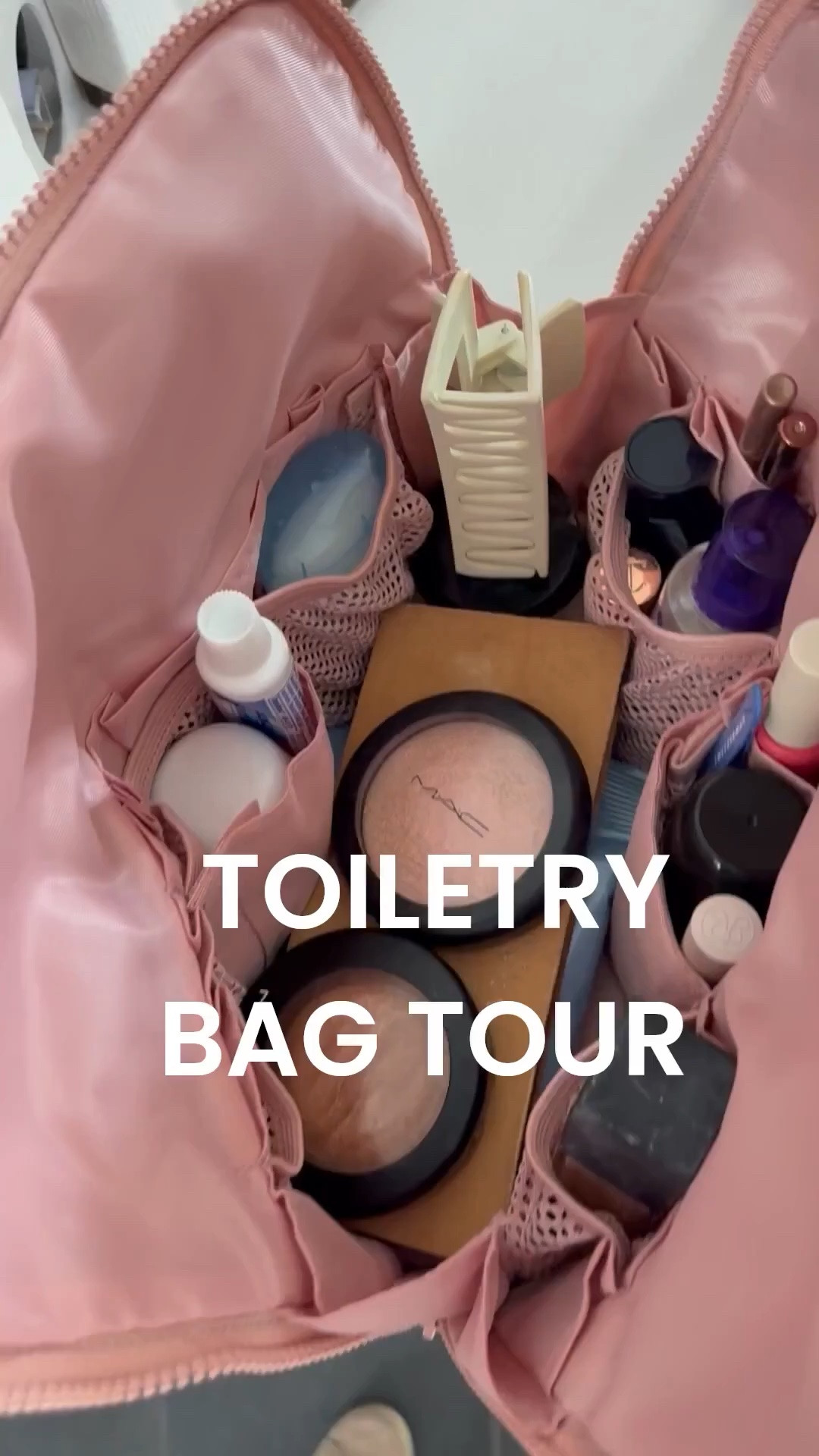 I most often travel with the large Parallelle. This also fits perfectly in the Calpak. Medium for quick trips and then I'll put the small in larger totes as a purse makeup bag if that makes sense.
