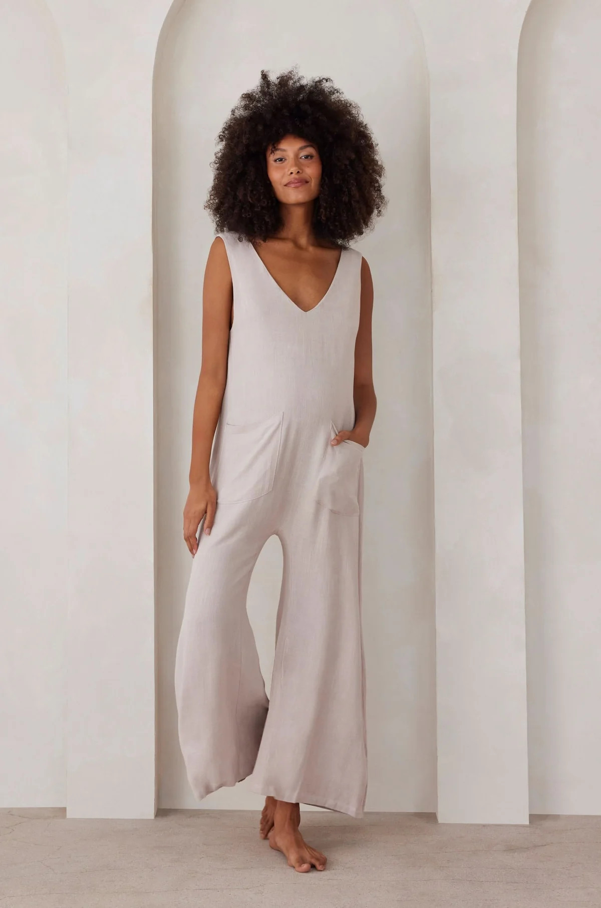 The Oversized Linen Jumpsuit | Shop Bumpsuit | BUMPSUIT