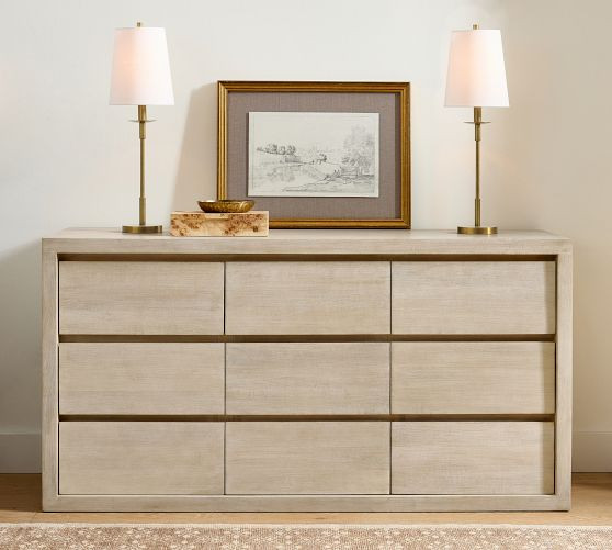 Cayman 9-Drawer Dresser, Heirloom Wheat | Pottery Barn (US)