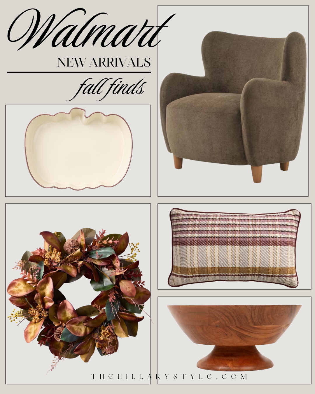 Walmart Fall Home Finds for a Warm, Cozy Seasonal Refresh

Walmart’s newest fall home finds are bringing all the warm, cozy vibes this season. Think rich brown furniture, plaid pillows, natural wood accents, autumn wreaths, and neutral pumpkin decor for an elevated fall refresh that still feels timeless. These affordable Walmart home finds make it easy to get the designer look for less. Save for your fall decorating inspiration!

#WalmartHome #WalmartFinds #FallHomeDecor #FallDecor #FallDecorating #CozyHome #CozyFall #AutumnDecor #DesignerInspired #AffordableHomeDecor #NeutralFallDecor #HomeDecor #HomeInspo #InteriorStyling #LTKFinds #LTKFall #PinterestHome #WalmartHomeFinds #TheHillaryStyle 

 

#LTKHome #LTKSeasonal #LTKHome