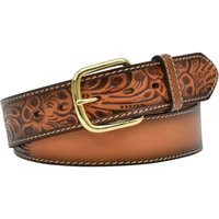 Tooled Leather Western Belt, Handmade Belt For Men, Designer Gift Dad, Embossed Genuine Style Belt | Etsy (US)