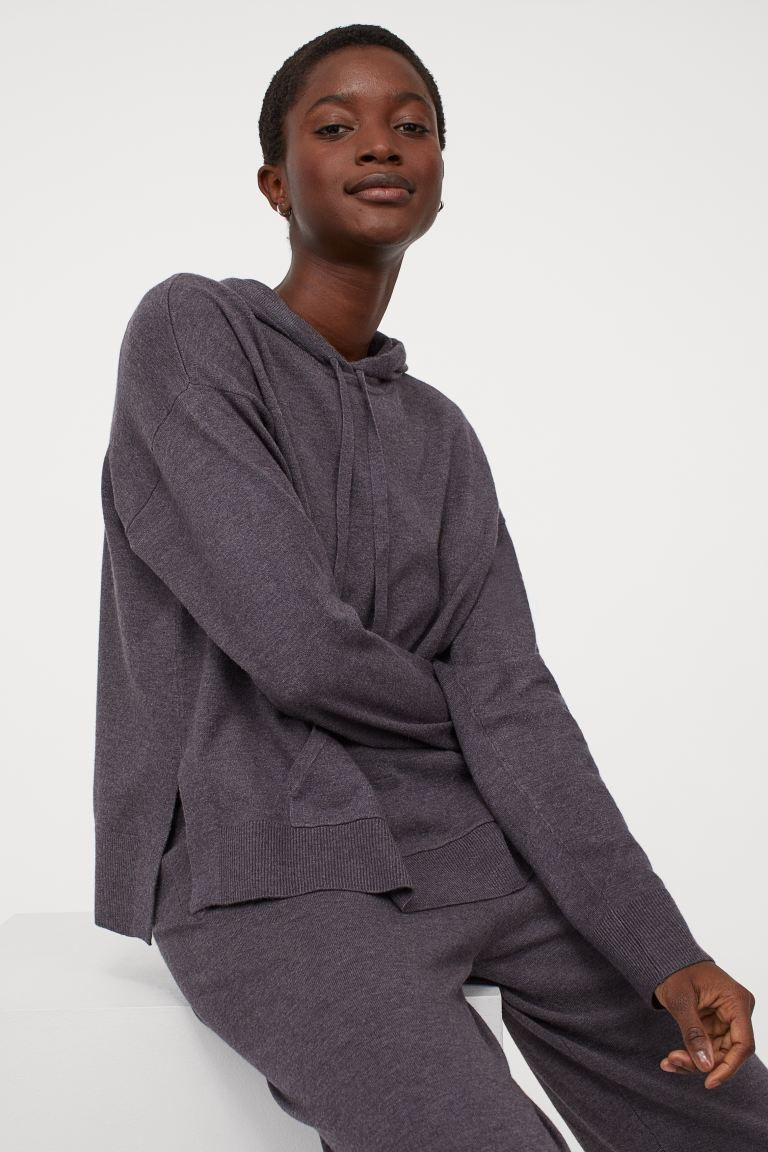 Wool-blend Sweater Hoodie | H&M (US + CA)